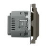 Выключатель карточный Stekker Эмили RSW40-5114-09 антрацит, soft touch 50701