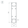 Профиль Arlight SL-LINE-25100-DUAL-2500 WHITE 043112