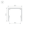 Профиль Arlight WPH-FLEX-2020-1000 ANOD (Алюминий) 062627