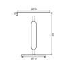 Светильник Arlight SP-ALYSS-TAB-R22.5х30-5W Warm3200-MIX (RD-BRG, 110 deg, 230V) (IP20, Мрамор) 061709