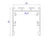 Алюминиевый профиль Ambrella Light Profile System GP2550WH