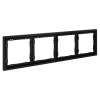Рамка на 4 поста Voltum S70 VLS100408 (черный матовый)