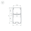 Профиль Arlight LINE-S-3667-2000 BLACK 042901