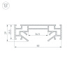 Профиль-держатель Arlight LGD-STRETCH-2TR-2000 040059