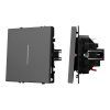 Механизм выключателя одноклавишный проходной Arlight LED SWT-NOBE-MKP1-SFPL-L-GR (230V, 10A) 054263