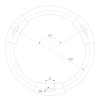 Потолочный светильник Arlight IM-RONDO-EMERGENCY-3H-R500-54W Day4000 (WH, 120 deg, 230V) 041070