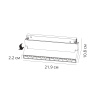 Трековый магнитный светильник Arte Lamp Linea A4686PL-1BK