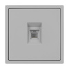 Механизм телефонной розетки Arlight SCT-NOBE-MTL1-SFPL-IS (RJ-11, 4C) (Никель) 061893