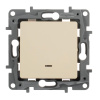 Выключатель одноклавишный Legrand Etika 10A 250V с подсветкой слоновая кость 672303