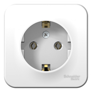 Розетка с/з без шторок, 16А, 250В Systeme Electric Blanca наруж Бел BLNRA010101