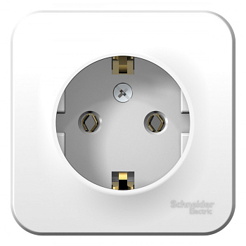 Розетка с/з без шторок, 16А, 250В Systeme Electric Blanca наруж Бел BLNRA010101
