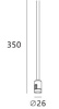 Потолочный крепеж Italline Fantom IT010-4016 black