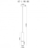 Подвесной светильник iLamp Lofty 10705-1 WH-BR