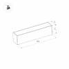 Трековый магнитный светильник Arlight MAG-FLAT-25-L800-24W Day4000 (BK, 100 deg, 24V, DALI) 046336