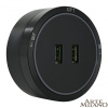 Трековая розетка Arte Milano Am-track-sockets 380066TS LED/USBx2 Black