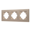 Рамка на 3 поста пластиковая Arlight FRM-PERIO-PL-3-GD 049757