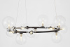 Подвесная люстра Lumina Deco LDP 7033-15 BK+CL
