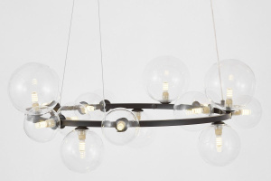 Подвесная люстра Lumina Deco LDP 7033-15 BK+CL