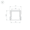 Алюминиевый профиль Arlight LINE-1715-2000 ANOD 044262
