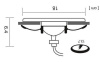 Встраиваемый светильник Arte Lamp A6664PL-1BK