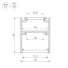 Алюминиевый профиль Arlight SL-ARC-5060-D1500-A90 White (дуга 1 из 4) 032698
