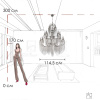 Подвесная люстра Loft IT Wonderland 10405/24