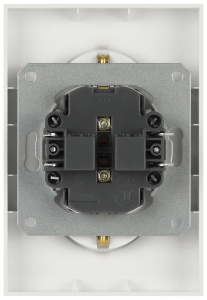 Розетка Эра Galaxy 15-2105-08 с заземлением двойная 2X2P+E Schuko со шторками IP20 16А-250В белый матовый Б0070711