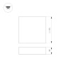 Потолочный светильник Arlight IM-QUADRO-EMERGENCY-3H-S175x175-19W Day4000 (WH, 120 deg, 230V) 040925