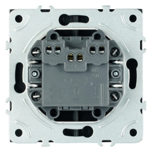 Выключатель двухклавишный Stekker Эмили RSW10-5116-05 черный уголь soft touch 50824