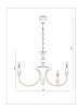 Подвесная люстра Arte Lamp Collinetta A4094LM-12WH