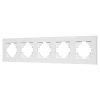 Рамка на 5 постов пластиковая Arlight FRM-PERIO-PL-5-WH 049762