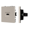 Механизм HDMI розетки Arlight SCT-NOBE-MHD1-SFPL-CA (Кашемир) 061842