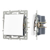 Механизм выключателя одноклавишный непроходной Arlight SWT-MK01-PL-WH (250V, 16A) 043710