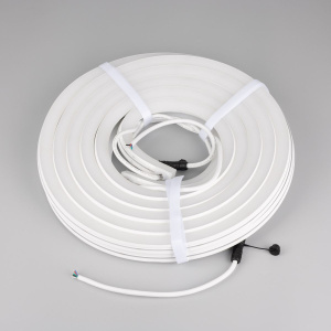 Светодиодная лента герметичная Arlight MOONLIGHT-PRO-SIDE-X336-20x20mm 24V RGBW-Day (12 W/m, IP67, 10m, wire x2) (Вывод боковой) 054985