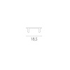 Экран декоративный (1м) к треку 5040xx-(F)/(R) Lightstar Quattro 504007-FR