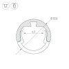 Профиль Arlight Round-D10.5-2000 Anod Black 033036