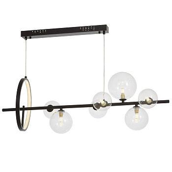 Подвесная люстра Lumina Deco LDP 7033-7 BK+CL