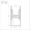 Профиль-держатель Arlight ARH-FLOOR27-H28-2000 039471