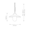 Уличный подвесной светильник Elstead Lighting Klampenborg KLAMPENBORG8