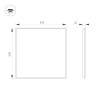 Светодиодная панель Arlight DL-TITAN-S600x600-40W Day4000-MIX (Белый, 120 deg, 230V, DALI) (IP40 Металл) 064970