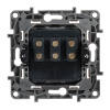 Выключатель трехклавишный Legrand Etika 10A 250V белый 672213