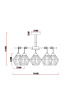 Люстра на штанге MyFar Bella MR1771-5C