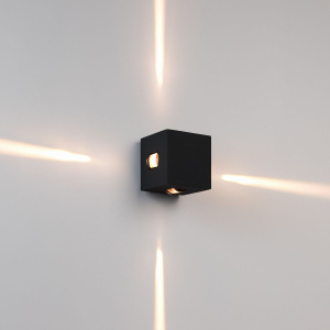 Уличный настенный светильник Arlight LGD-VERSATI-4x3W Warm3000 (Черный, 4x3 deg, 230V) (IP65 Металл) 063928