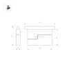 Трековый светильник Arlight MAG-ORIENT-FLAT-FOLD-S195-6W Day4000 (BK, 80 deg, 48V, DALI) 034658(1)