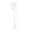 Уличный cветильник Elektrostandard Talli F GL 3002F брауни 4690389106606 a038484