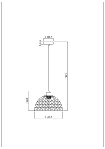 Подвесной светильник Arte Lamp Brushwood A7086SP-1BK