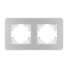 Рамка на 2 поста алюминиевая Arlight FRM-AKIRY-SFAL-2-SR 049737