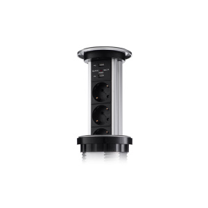 Сенсорный блок розеток LK (3 секции и 2 USB) Mebax 00-00001183