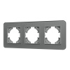 Рамка на 3 поста стеклянная Arlight FRM-OMALI-SFGS-3-GR 049714