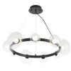 Подвесная люстра Crystal Lux BOSQUE SP9 BLACK/TRANSPARENT